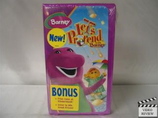 Lets Pretend with Barney VHS NEW Barney the Dinosaur
