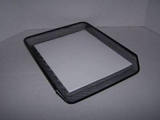 NEW 1 Front Load Desk Workspace Letter Tray Mesh Wire BLACK