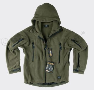PATRIOT combat military army with hood Fleece jacket   Olive Green 