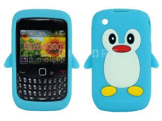 New Cute Penguin Soft Silicone Case Cover For BlackBerry Curve 8520 