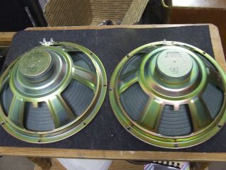 pair 2 SLM Electronics 12 ceramic speakers 86 450 FST 16 ohm Ampeg 