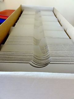 White Cardboard Storage Box + 20 Clear Dividers   200 x 7 Vinyl 