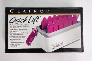 CLAIROL QUICK LIFT HEATED STYLING CLIPS ( MODEL L 12 ) NEW IN BOX