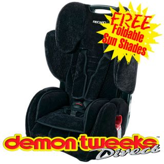Recaro Young Sport Child Car Seat In Black & Aquavit Group 1 2 3 