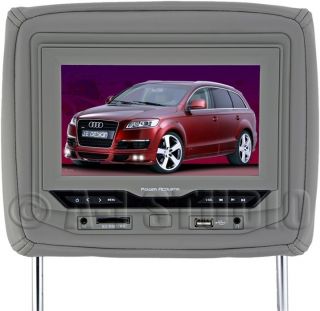 POWER ACOUSTIK HDVD 73 CAR HEADREST HEAD REST 7 MONITOR WITH DVD 