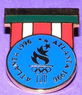   Olympic Collectible Logo Pin   Military Medal Replica w Blue Logo