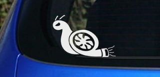 JDM Boosted Snail Decal Turbo Car Window Vinyl Sticker Boost illest 