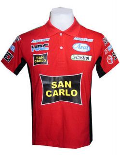 NEW HONDA Sport Motorcycle Sport Racing Team Motor Rac Red Polo Shirt 