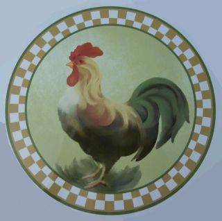 PIECE ROOSTER GREEN KITCHEN STOVE TOP BURNER COVERS