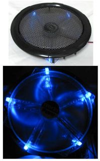 250mm Silent Blue Color LED Crystal Case Fan