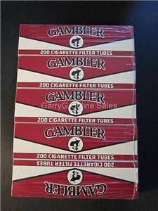 Gambler Full Flavor Cigarette Tubes King Size 1000 Tube RYO filtered 