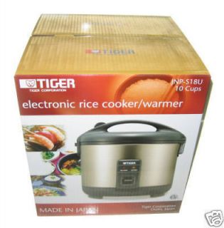 Tiger JNP S18U 10 Cup Rice Cooker and Warmer SS JAPAN