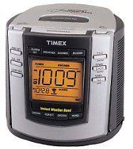 Used Timex T150G Alarm Clock Nature Sounds white noise, NOAA Instant 