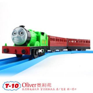 TOMY TRACKMASTER THOMASS FRIEND OLIVER WITH 2 TRUCKS