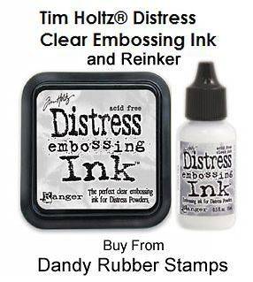 Tim Holtz Distress Embossing Clear Ink Pad + .5 oz Reinker