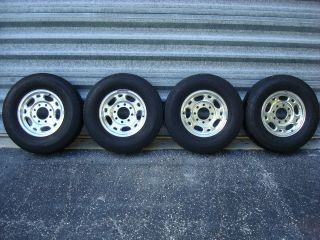 Chevy GMC 8 Lug Alloy Wheels & Bridgestone Tires (4)