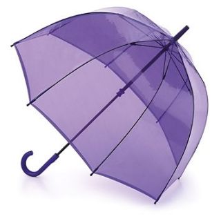 Fulton Birdcage Lavender Dome Stick Umbrella