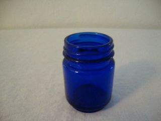 WOW Vintage COBALT BLUE Glass VICKS Bottle JAR