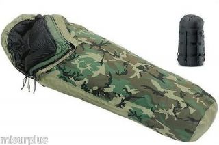 US Military 4 Piece Modular Sleeping Bag Sleep System w/GORETEX Bivy 