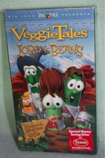 Veggietales Lord of the Beans VHS Video NEW & SEALED