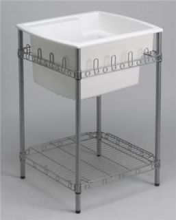 Sterling Sinks 996 0 Utility Sink with Stand White