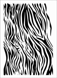 Zebra Stripe Airbrush Stencil Wall Pattern Template Paint Art Decor 