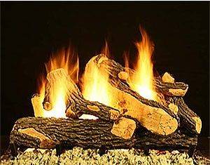 Great Oak 18, 24, 30 Premium Vented Gas Logs with High Definition 