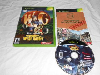   and GROMIT Curse of the Were Rabbit Microsoft XBOX Game COMPLETE