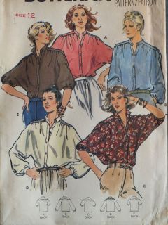 dolman sleeve blouse pattern