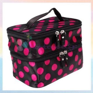   Leopards Make Up Case Cosmetic Bag Train Luggage Toiletry Handbag