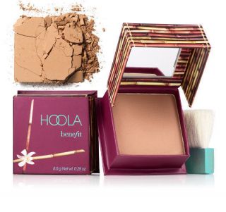 Benefit Cosmetics Hoola Bronzer Natural Bristle Brush Box O Powder 