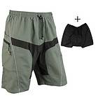 2012 Cycling MTB Shorts+Underwear Detachable 2 layers Padded Leisure 