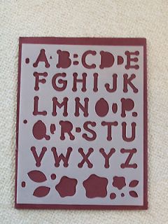 Scrapbooking Template Stencil, Alphabet, Symbols & Designs