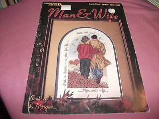 Leisure Arts Cross Stitch Leaflet #842 MAN & WIFE Book 6 by D. Morgan
