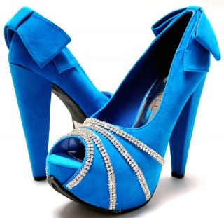   womens shoes stilettos high heel pumps turquoise blue wedding prom