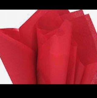 30 Sheets of Red Tissue/gift wrap 20in x 26in (Over 100 Square Feet)