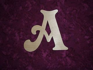 UNFINISHED WOOD LETTER A WOODEN LETTER CUT OUT 6 INCH TALL PAINTABLE 