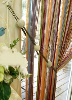 Multi color String Curtain Fringe Panel Room Divider
