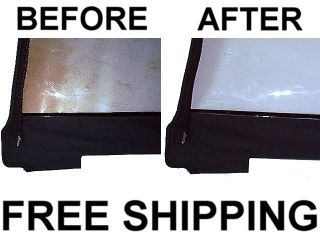Boat Top Plastic Window Isenglass Cleaner Repair and Scratch Remover 