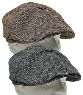 Tweed Gatsby Newsboy Cap Men Ivy Hat Wool Golf Driving Flat Cabbie s m 