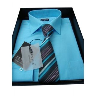   Aqua Formal Wedding Prom Page Boy Shirt and Tie Set Up TO 15 Years