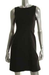   Tahari NEW Trudy Black Sleeveless A Line Little Black Dress 4 BHFO