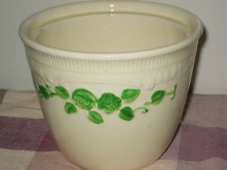 Homer Laughlin Oven Serve baking storage bowl ivory green flowers