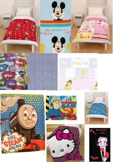   CHILDRENS NOVELTY FLEECE BLANKETS / THROWS BOYS OR GIRLS GREAT GIFTS