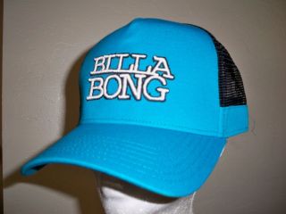 BILLABONG MENS EXTRA CREDIT TRUCKER HAT BLUE/BLACK NEW