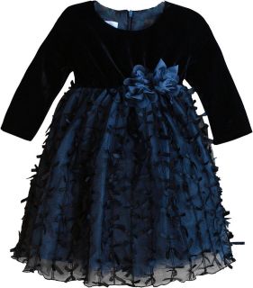   & Chloe Navy Blue Party & Special Occasion Dress Fall 2012 New 9M 6Y