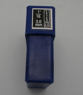 2MM 1/16 Letter Punch Stamp Set Metal Steel Hand A Z NEW PLASTIC CASE