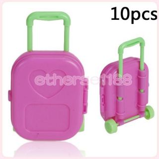 10pcs Plastic Modern Family Rolling Suitcase Luggage Accessories For 