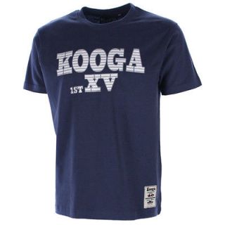 Kooga Mens Blue 1st XV Short Sleeve T Shirt Top – Round Neck