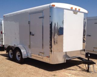 2013 Enclosed Trailer 7x14 Cargo Trailers Chromed Out White or Black 